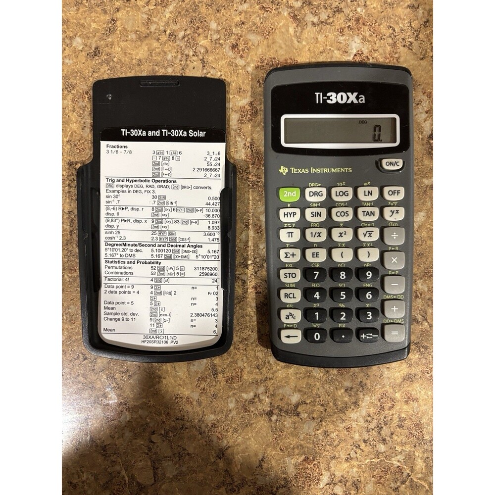 Texas Instruments TI-30Xa Solar Scientific Calculator Tested Working - Picture 2 of 3